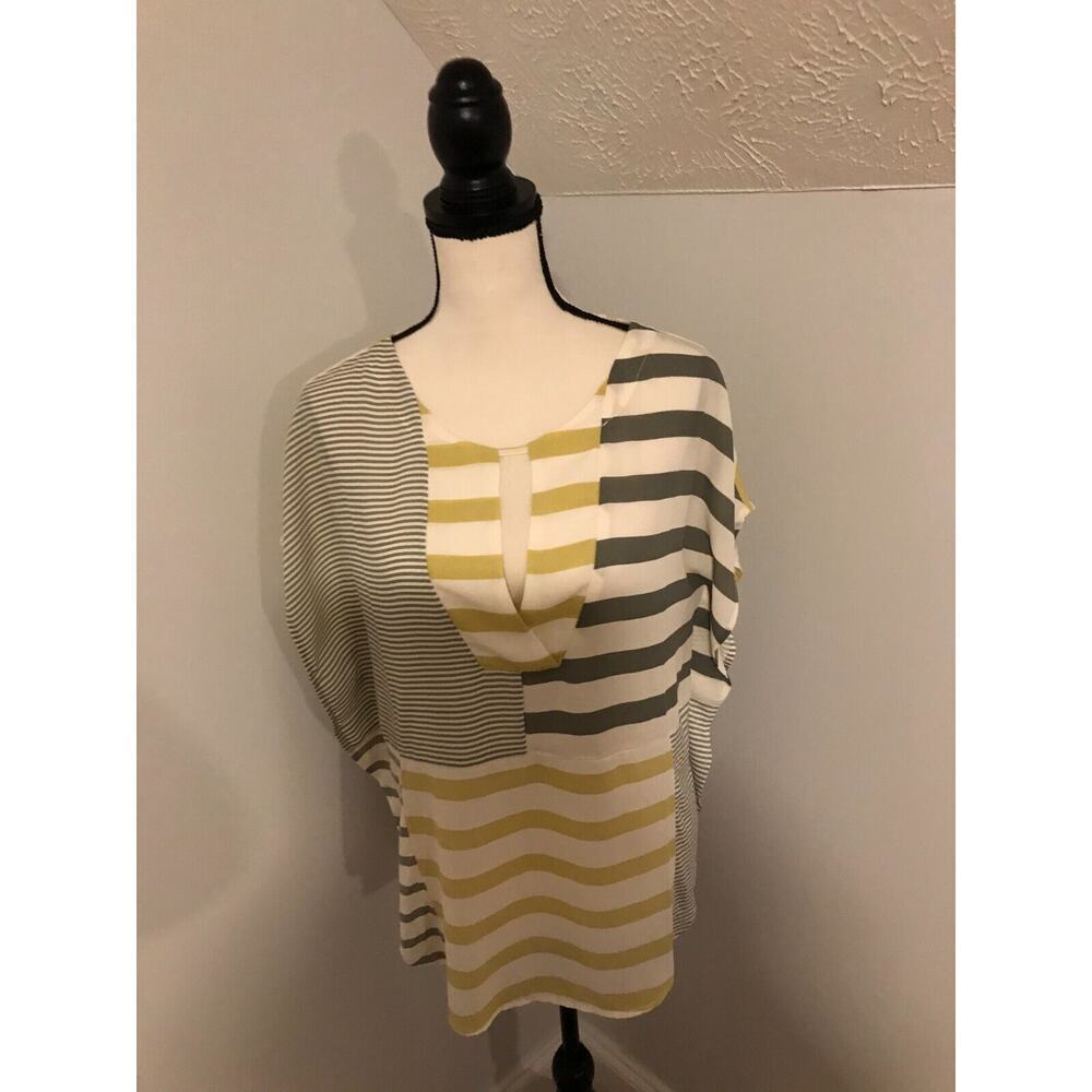 Anthropologie One September Mixed Stripe Blouse M NWT - Picture 2 of 12